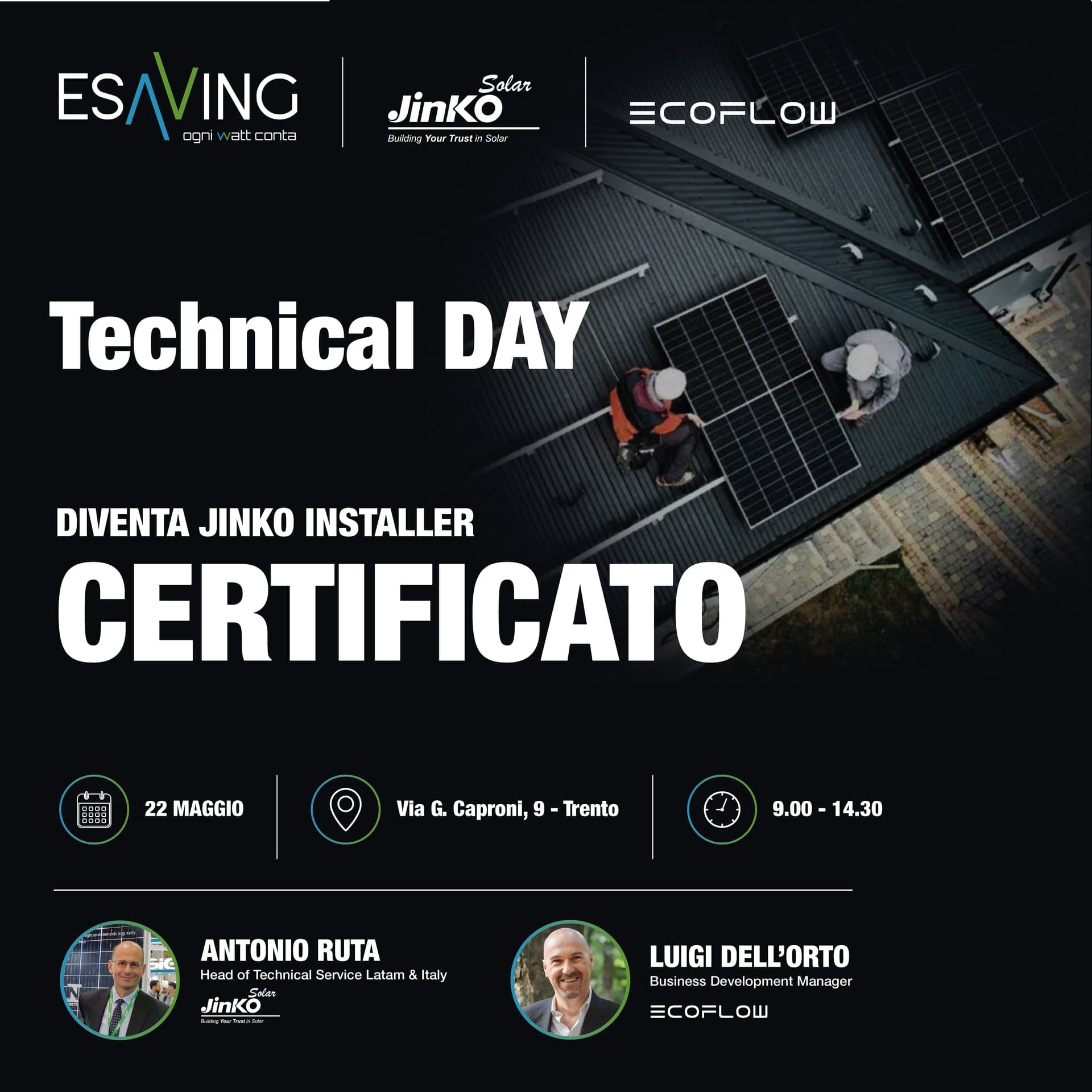Kostenlose Jinko Installer Zertifizierung & EcoFlow Neuheiten in Trient