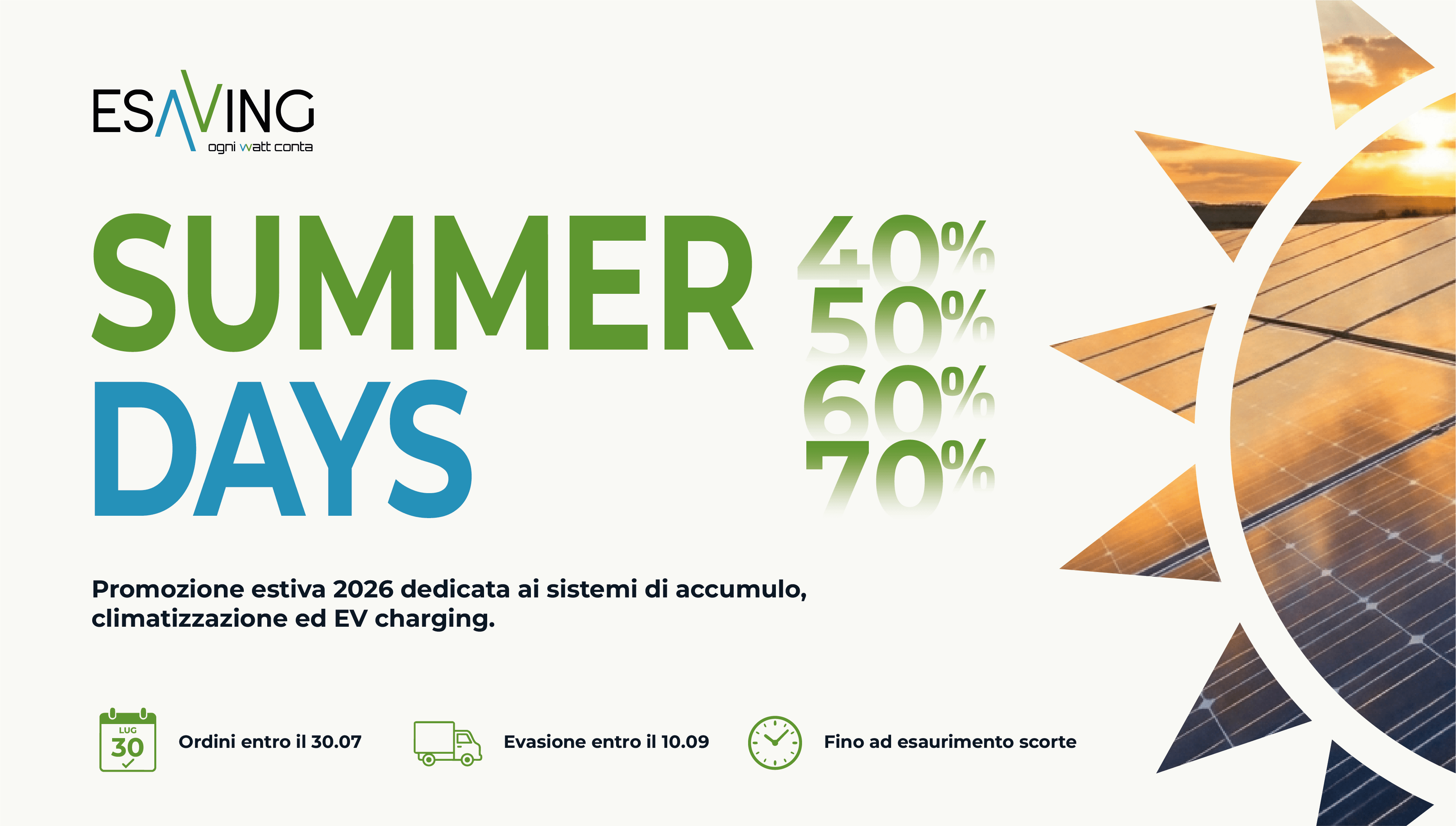 Summer Days: la promozione estiva 2026 è arrivata