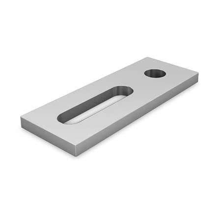 Piastra in alluminio regolabile M12