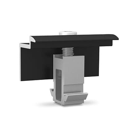 2002610 - DomeClamp End Klemme 30-50 mm, schwarz eloxiert