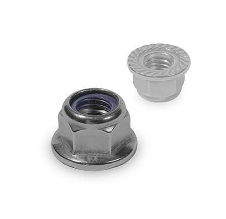 2002744 - Self-locking hexagon flange nuts with serration M8