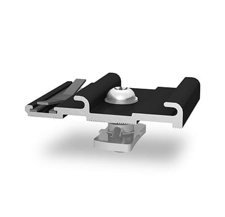 2002763 - InsertionRail CrossConnector, schwarz eloxiert